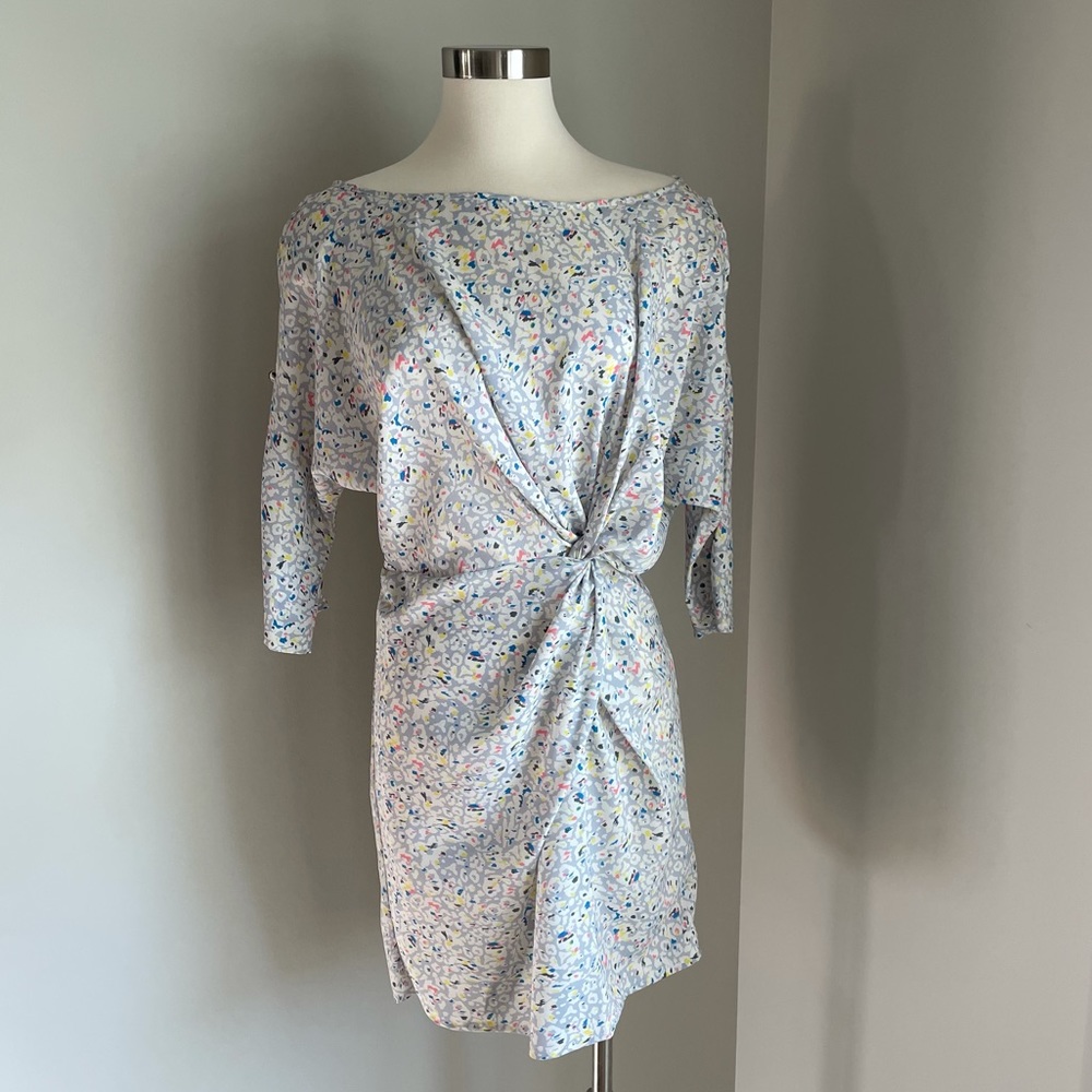 Pastel leopard print dress